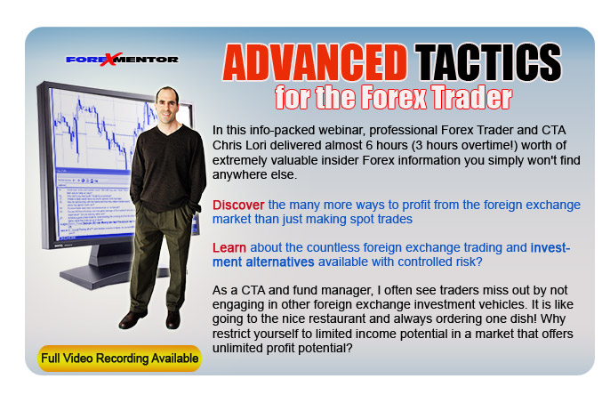 Advanced Forex Tactics Webinar