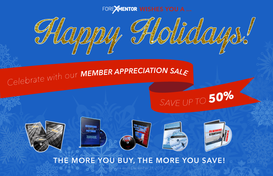 Forexmentor 2015 Year End Member Appreciation Sale - 